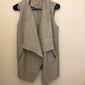 Faux Leather Vest